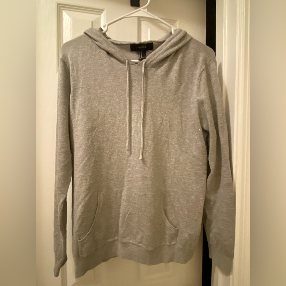 Forever 21 lightweight gray hoodie